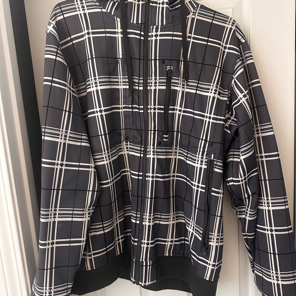 Empire Black and White Plaid Jacket